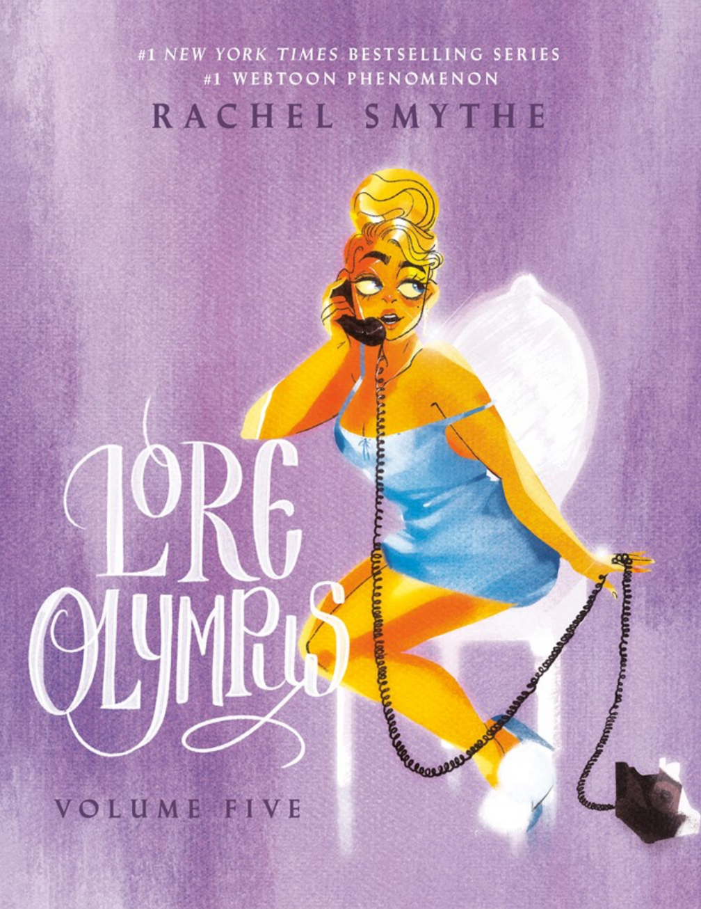 Book cover of 'Lore Olympos' by Rachel Smythe on a computer screen